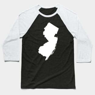 New Jersey White State Baseball T-Shirt